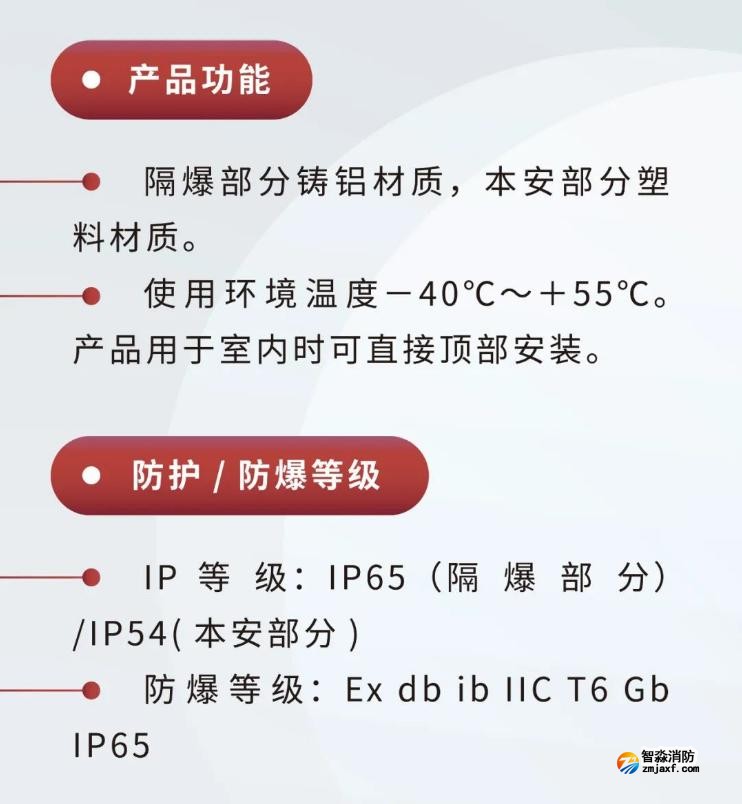 JTY-GM-GSTN9811(Ex)/WIS、GSTN9812(Ex)/WIS海灣隔爆煙感溫感產(chǎn)品功能